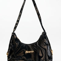 Marble Print Shoulder Bag For Women
