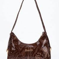 Marble Print Shoulder Bag For Women