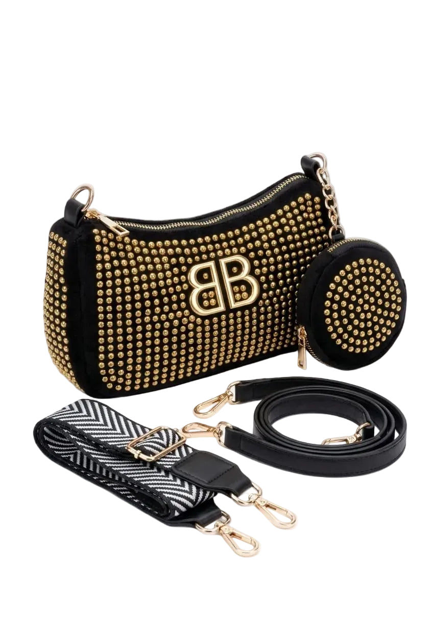 Balenciaga Studded Shoulder Bag For Women 