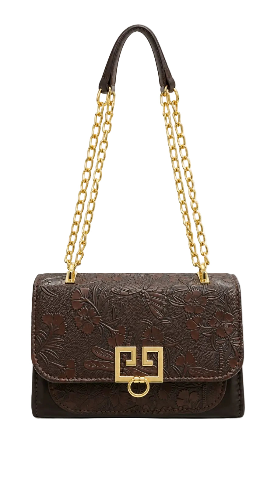 Buy Givenchy Embossed Floral Shoulder Bag For Women 