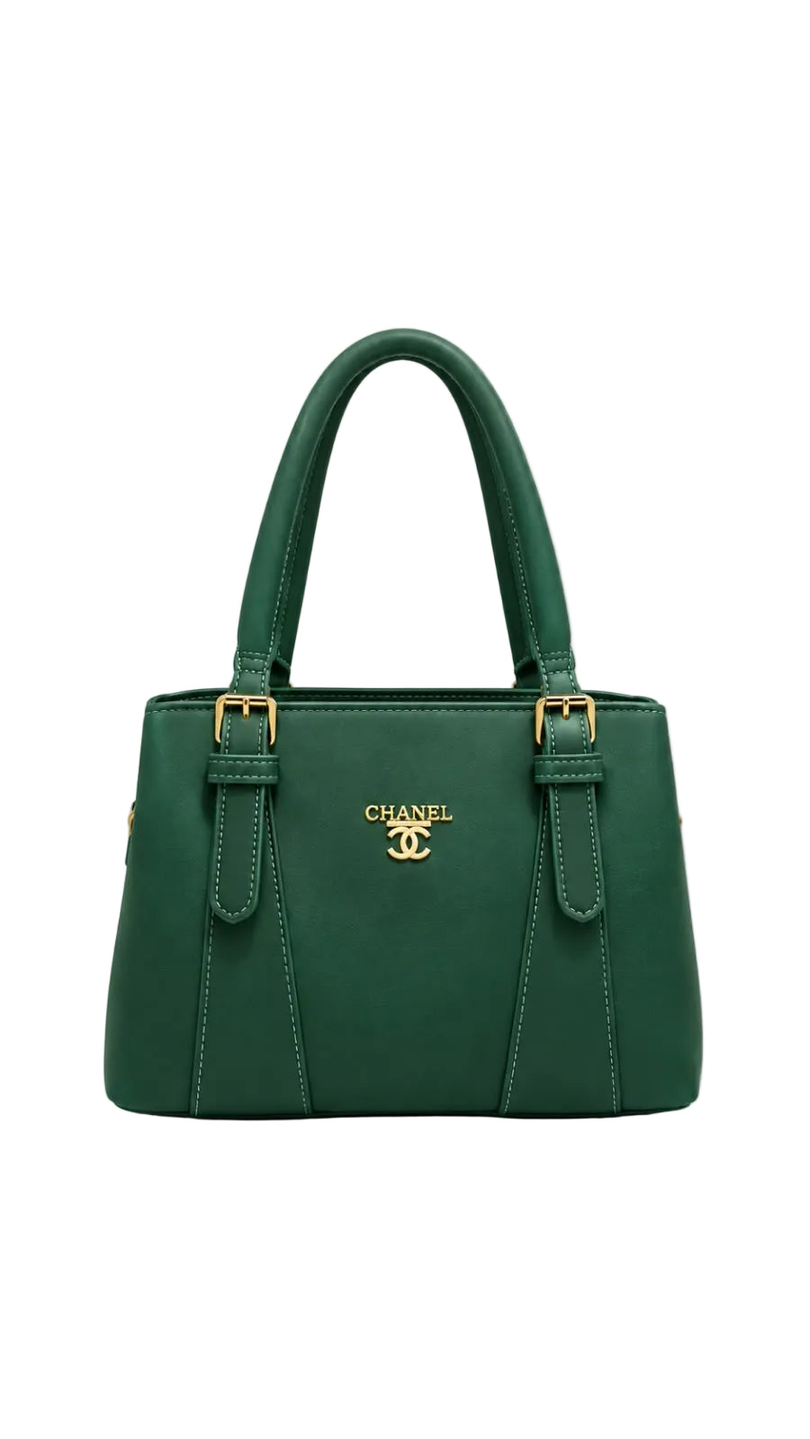 Chanel Green Top Handle Handbag For Women 