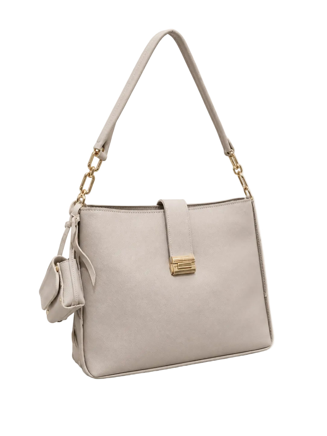 Charles & Keith Beige Shoulder Bag For Women 