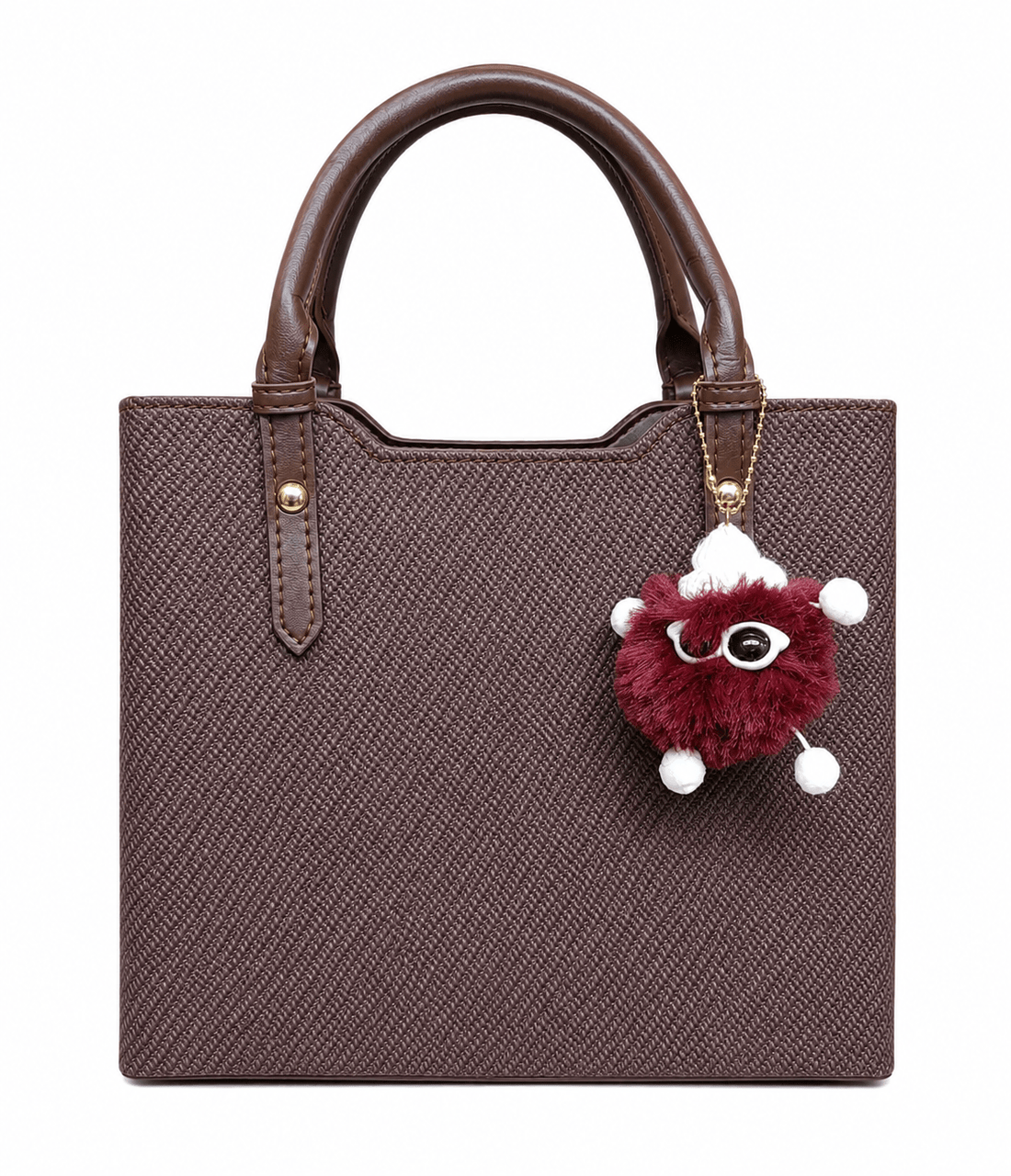 Charm-Accented Tote Handbag for Women