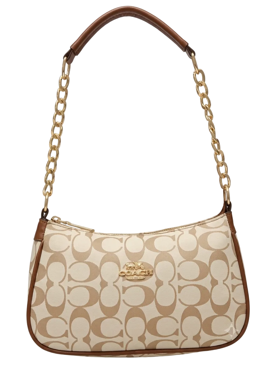 Coach Signature Chain Strap Shoulder Bag for Women