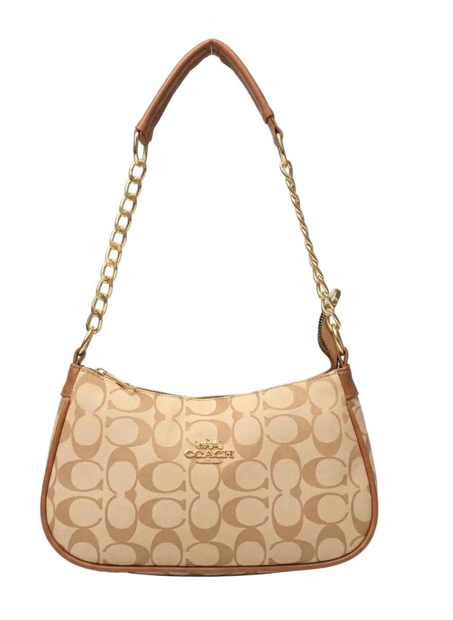 Coach Signature Chain Strap Shoulder Bag for Women