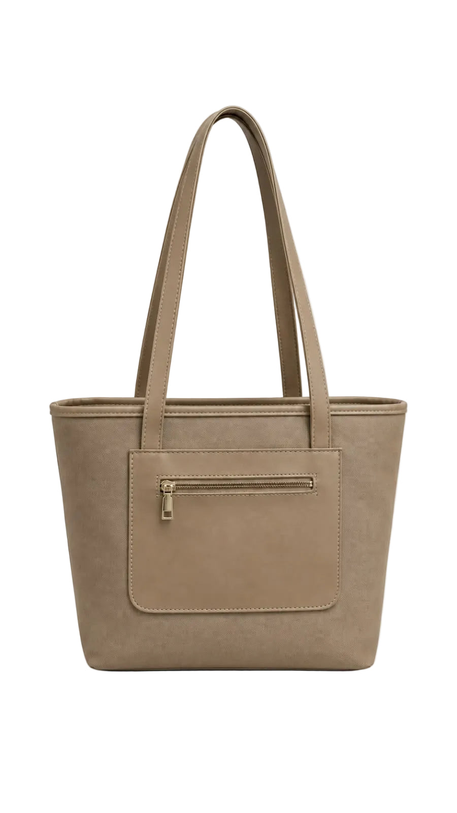 Front Pocket Textured Tote Bag For Women 