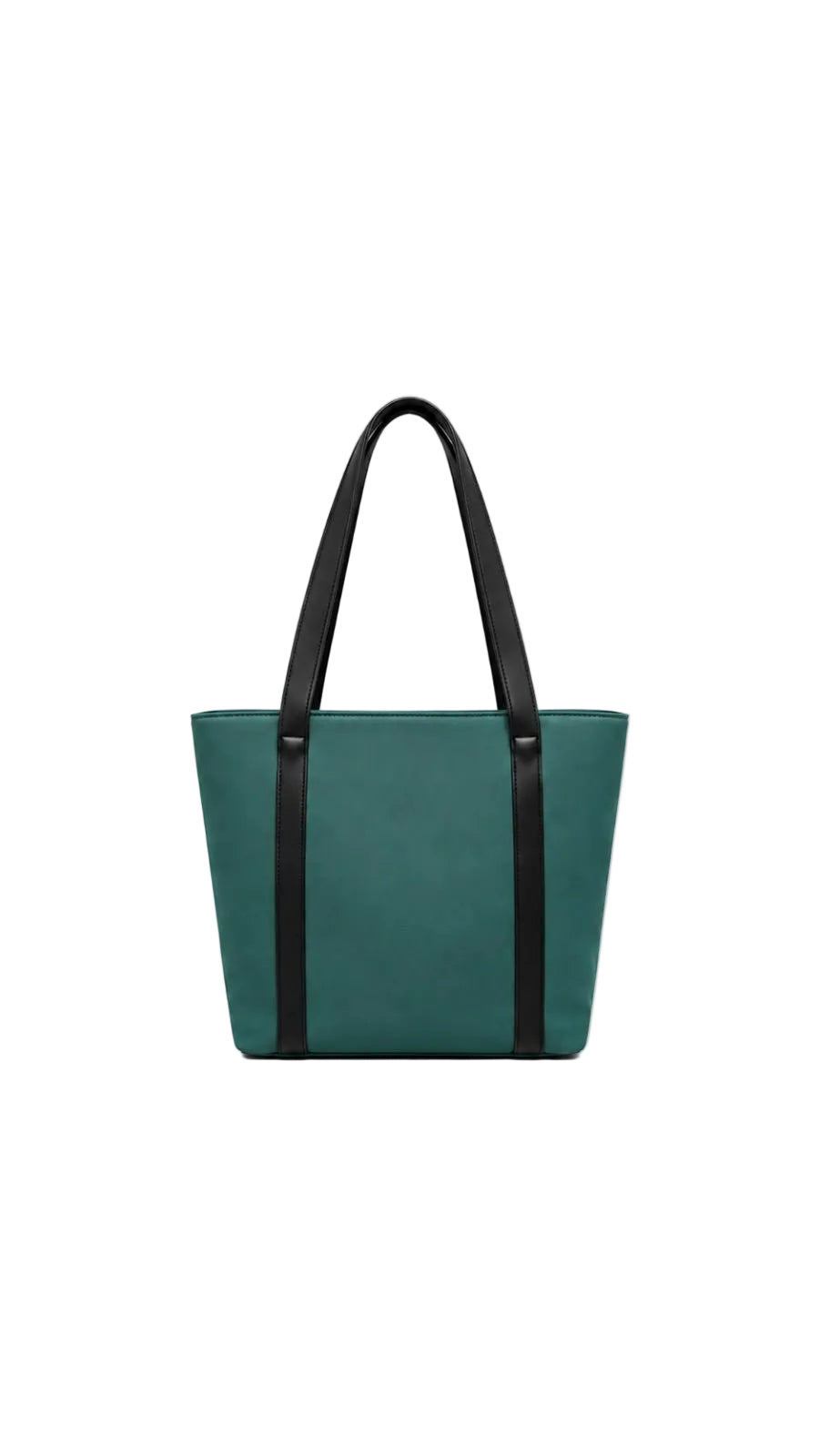 Green and Black Panel Tote Bag