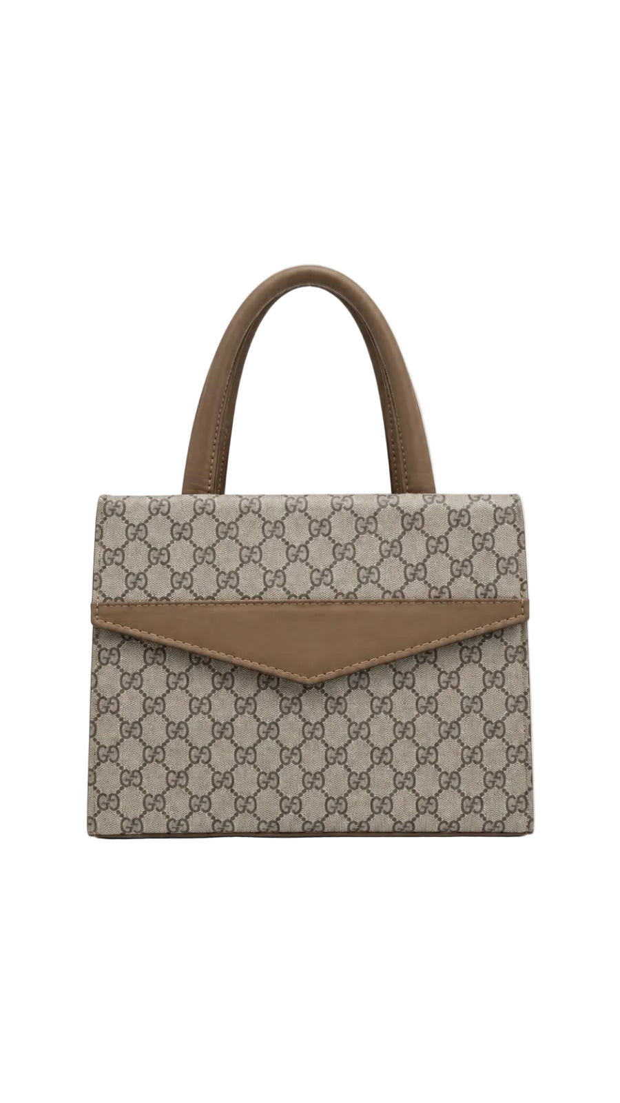 Gucci Canvas Flap Top Handle Handbag For Women 