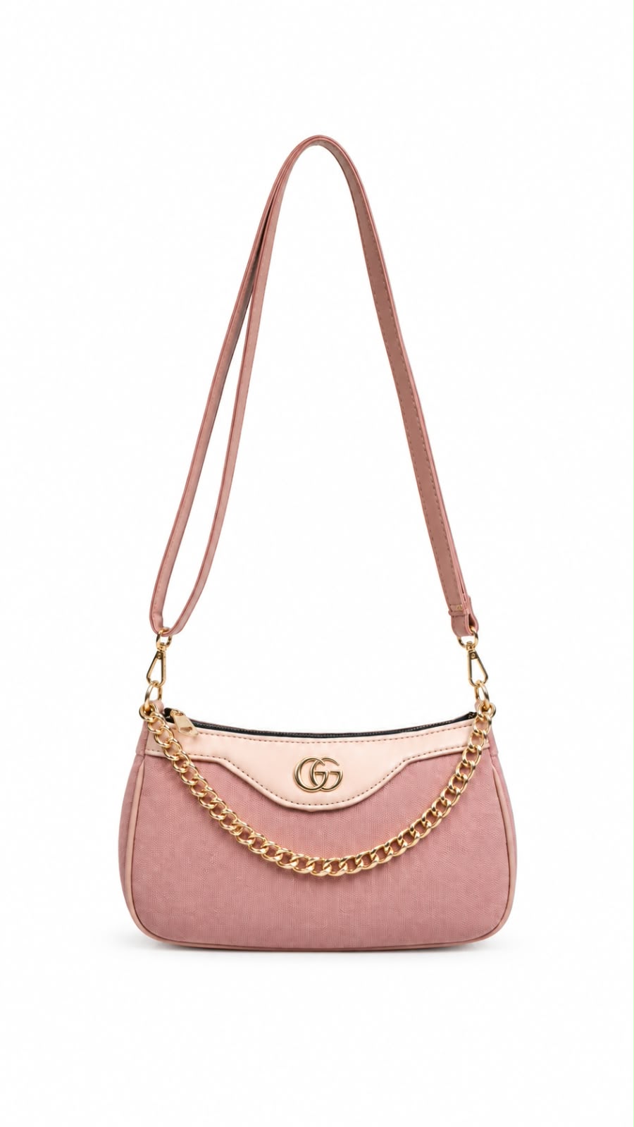 Gucci Pink Chain Strap Shoulder Bag For Women