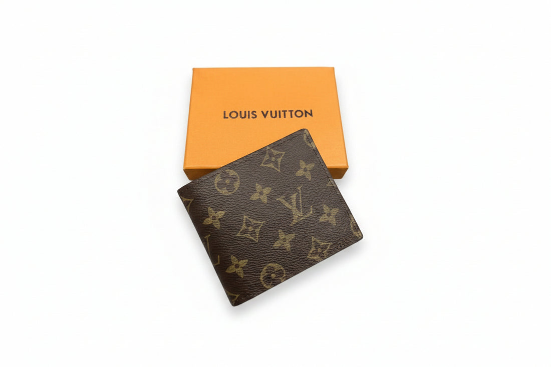 Louis Vuitton Classic  Brown Bi-Fold Leather Wallet for Men