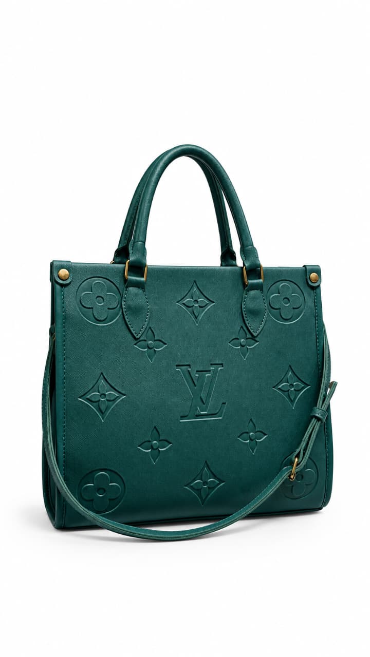 Louis Vuitton Green Embossed Tote Bag For Women 