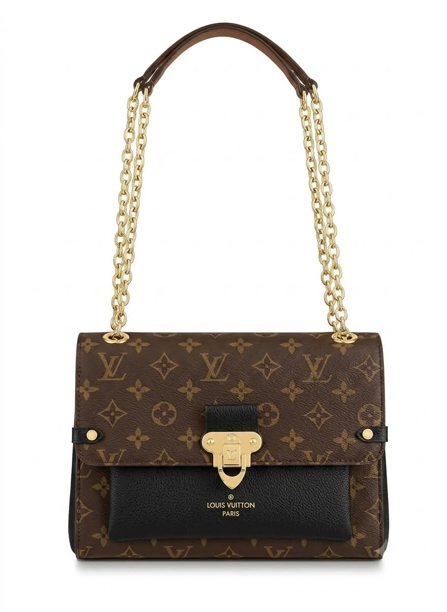 Louis Vuitton Luxury Flap Chain Shoulder Handbag for Women