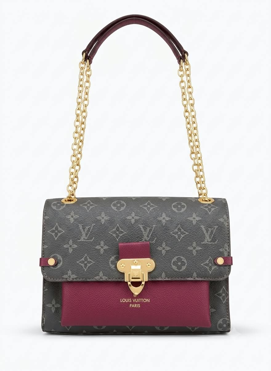 Louis Vuitton Luxury Flap Chain Shoulder Handbag for Women