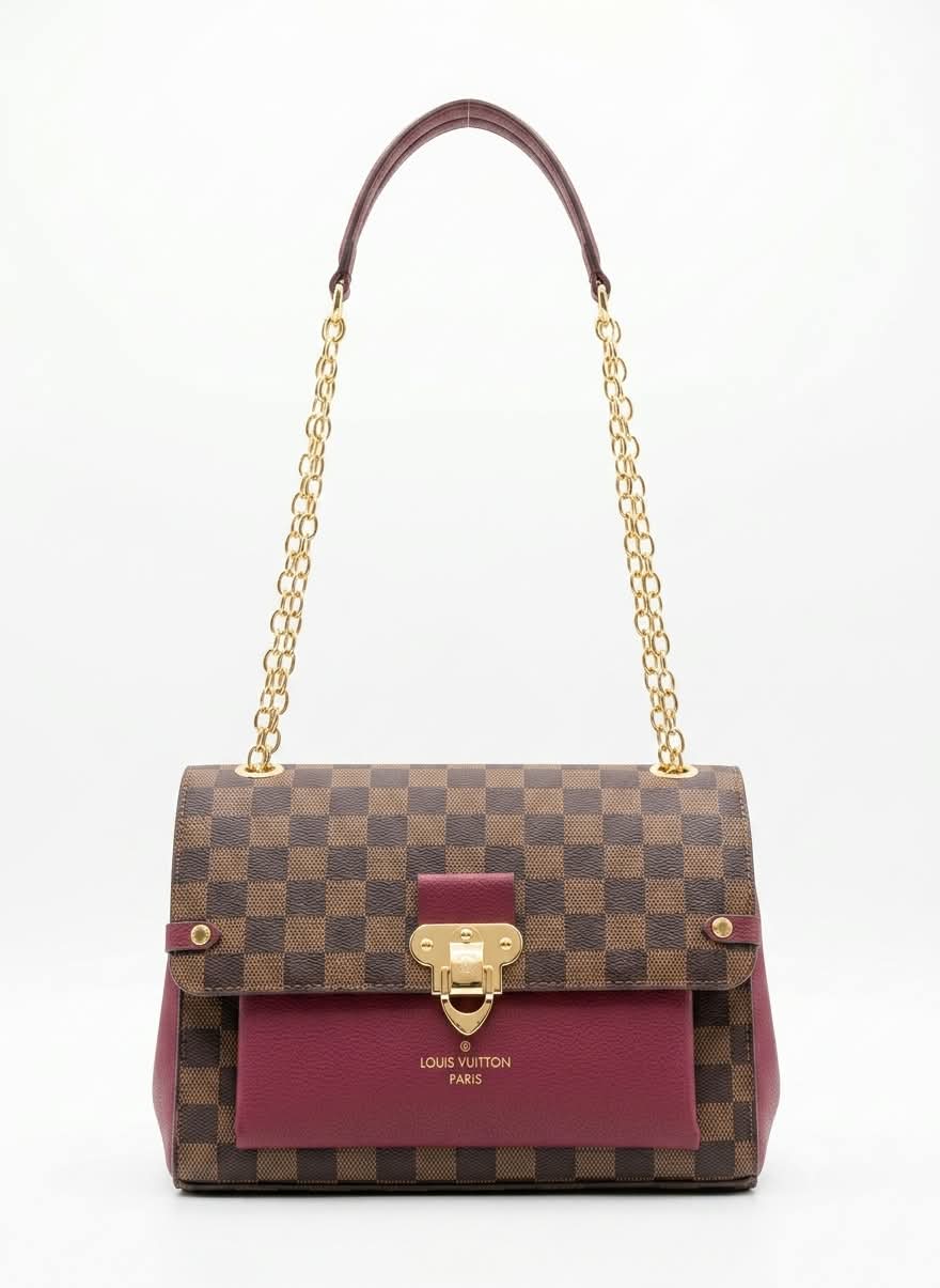 Louis Vuitton Luxury Flap Chain Shoulder Handbag for Women
