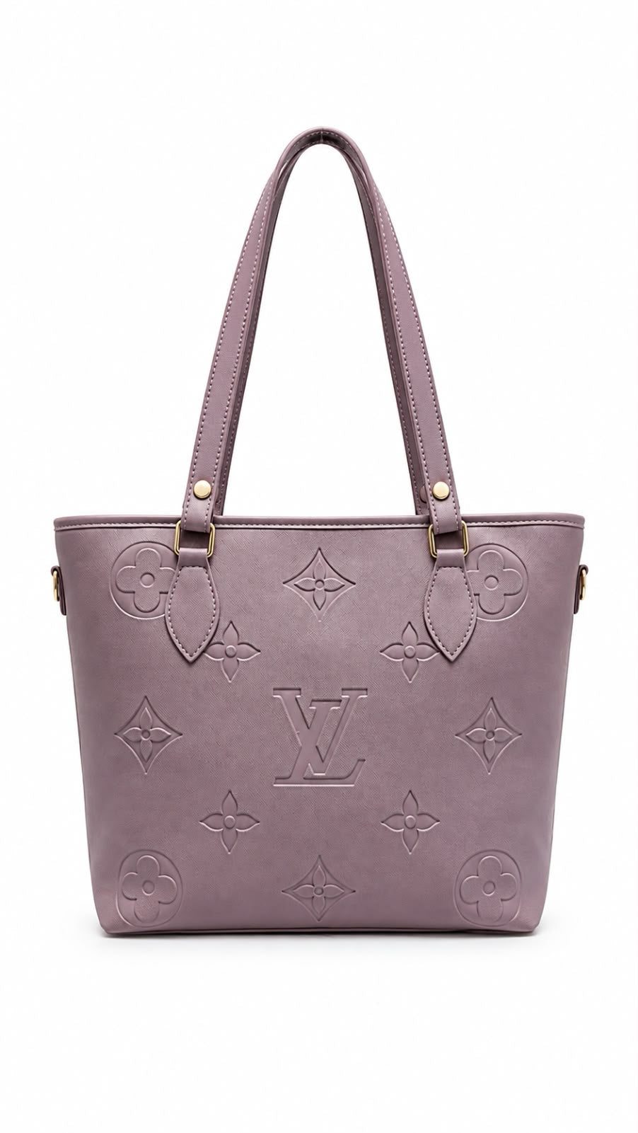 Louis Vuitton Mauve Embossed Tote Bag For Women 