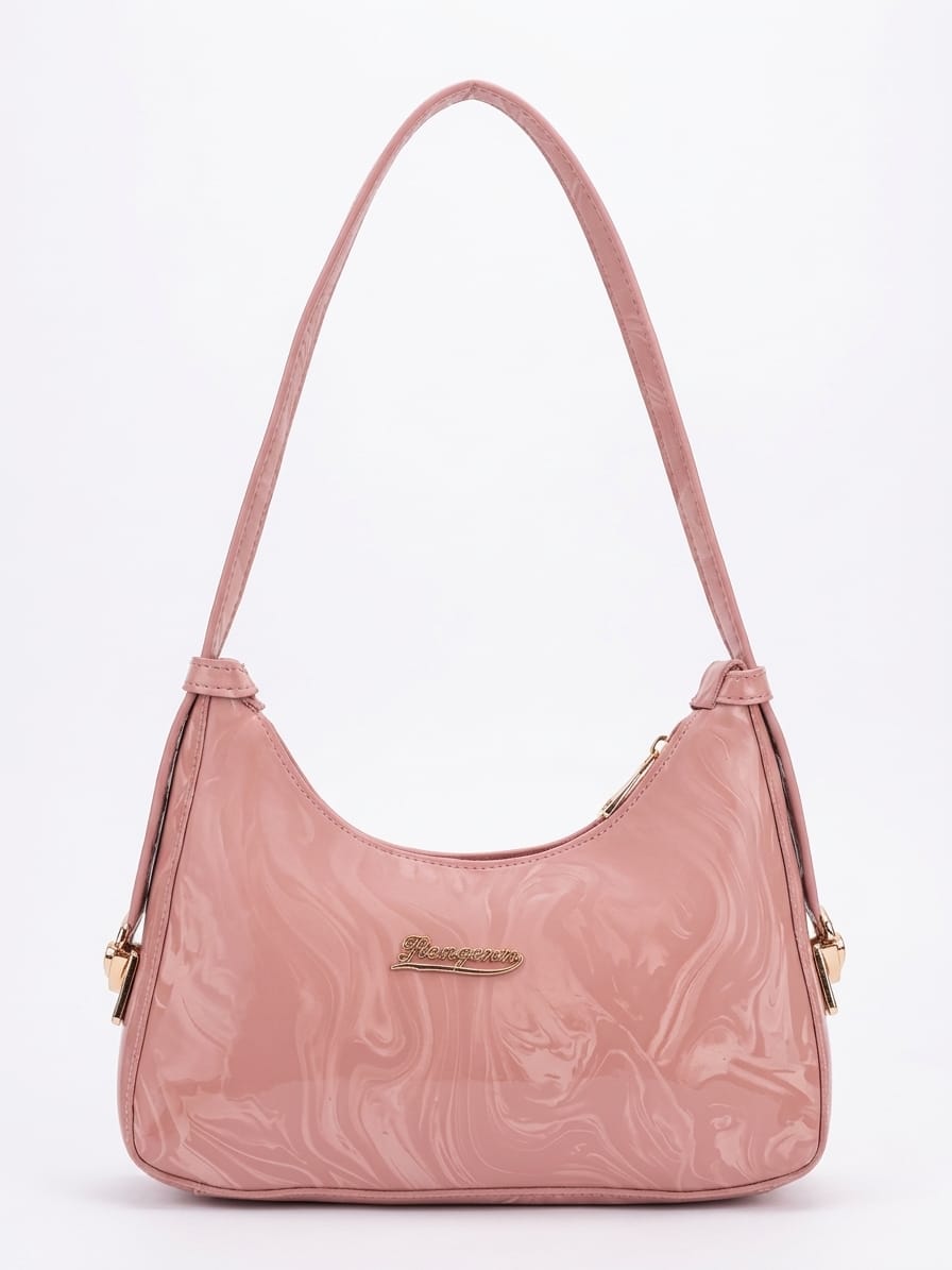 Marble Print Shoulder Bag For Women 