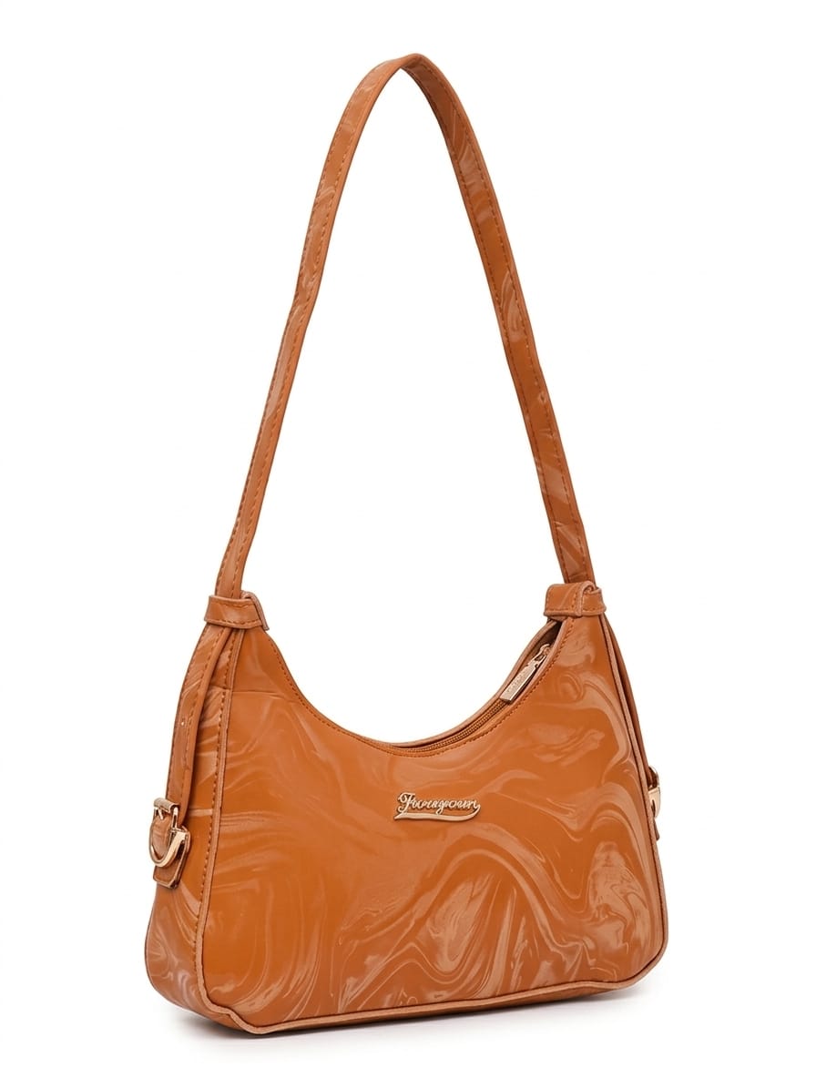 Marble Print Shoulder Bag For Women 