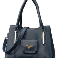 Prada Luxury Front Pocket Top Handle Handbag For Women