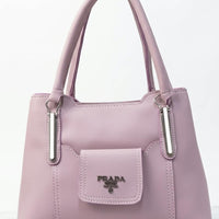 Prada Luxury Front Pocket Top Handle Handbag For Women