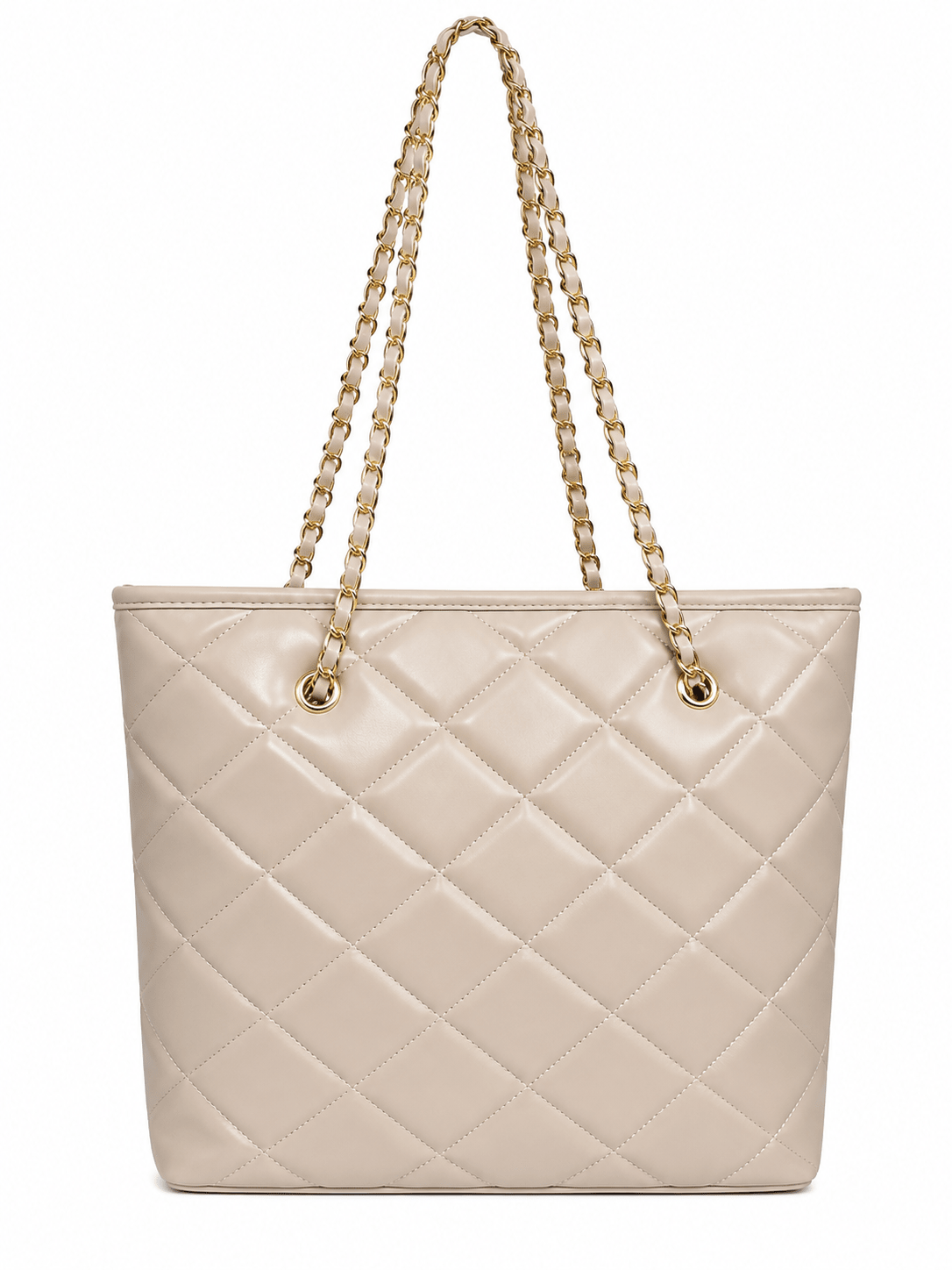 Quilted Chain Tote Bag for Women