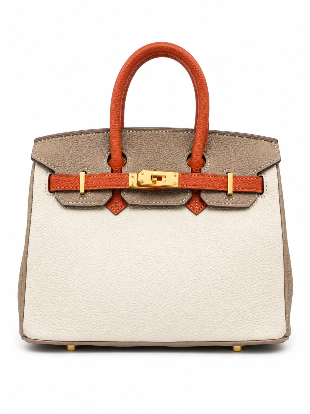 Tri-Color Birkin-Style Luxury Handbag for Women
