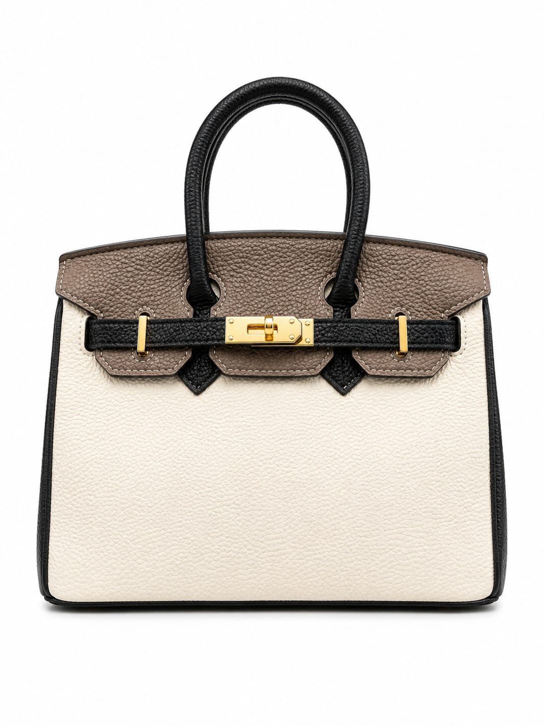 Tri-Color Birkin-Style Luxury Handbag for Women