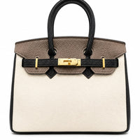 Tri-Color Birkin-Style Luxury Handbag for Women