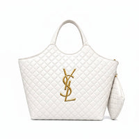 YSL Quilted Tote Bag with Pouch for Women